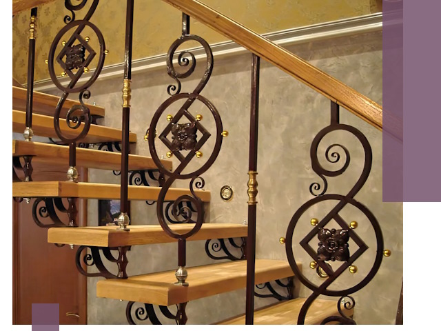 Изготовление кованых лестниц под ключ в Рязани