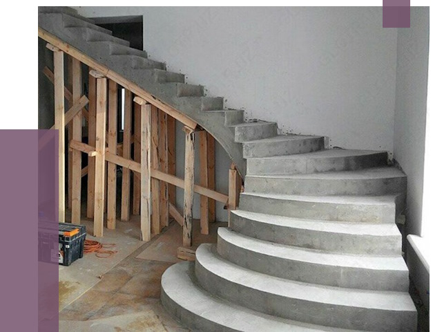 Изготовление бетонных лестниц под ключ в Рязани от 20023 руб. | ПРОЛЁТ-Рзн