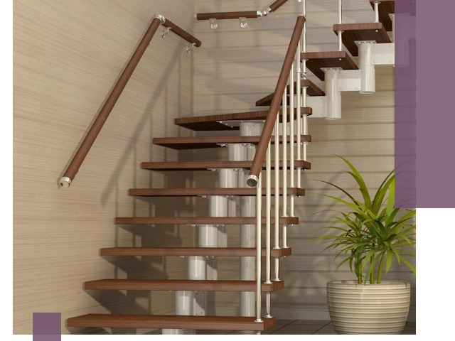 Изготовление модульных лестниц под ключ в Рязани