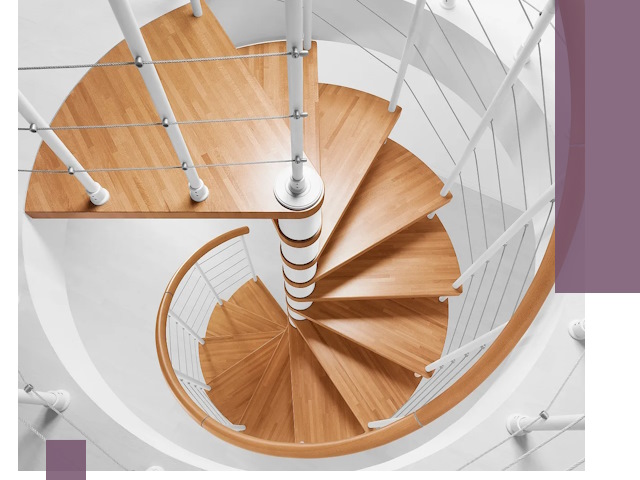 Изготовление винтовых лестниц под ключ в Рязани