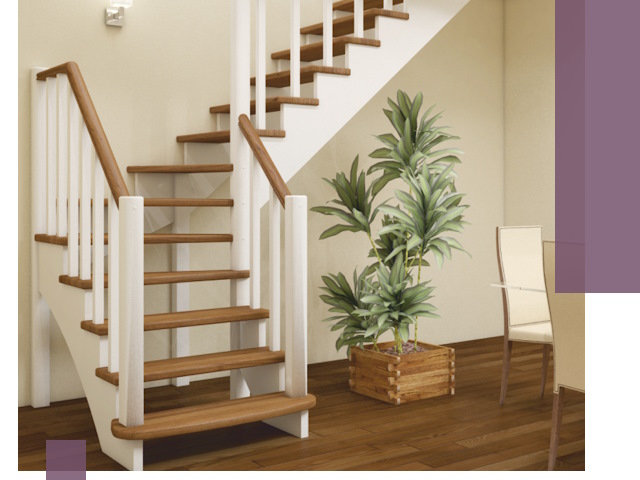 Г-образные лестницы под ключ в Рязани — изготовление и монтаж