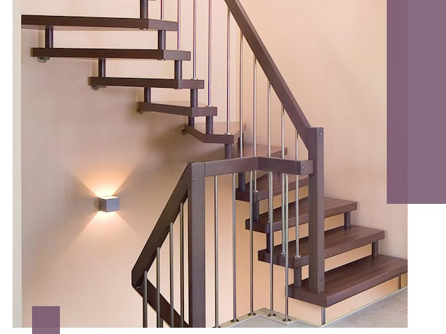 Изготовление лестниц на больцах в Рязани под ключ