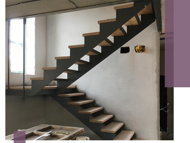 Изготовление лестниц на металлокаркасе в Рязани от производителя