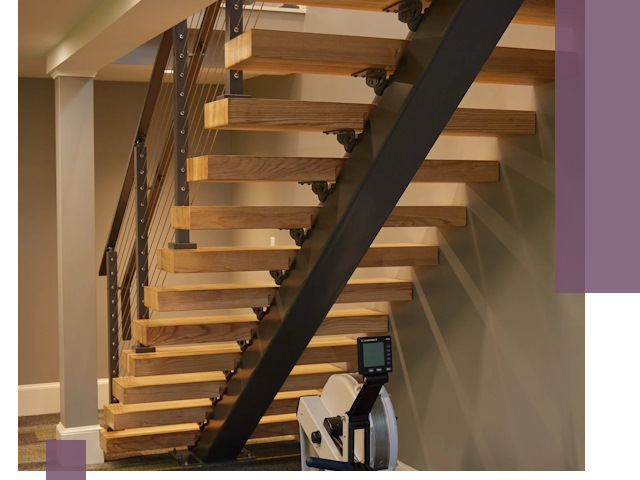 Лестницы на монокосоурах под ключ в Рязани - изготовление и монтаж