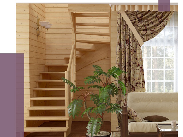 Лестницы для дачи в Рязани от 76240 руб.  | ПРОЛЁТ-Рзн