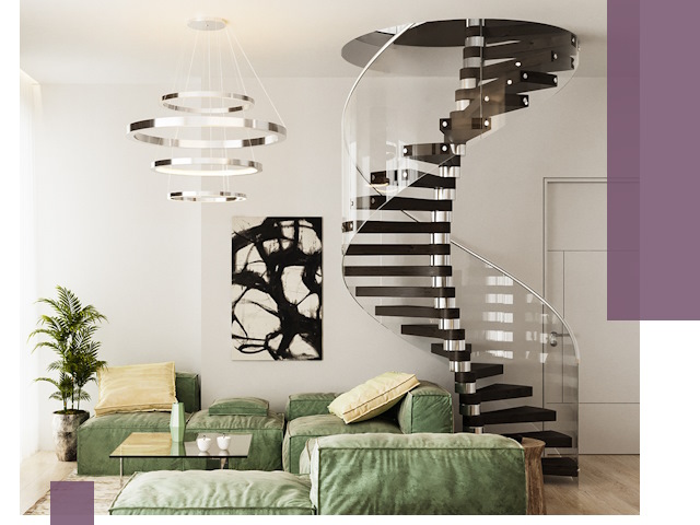 Лестницы для двухуровневой квартиры в Рязани — изготовление и монтаж