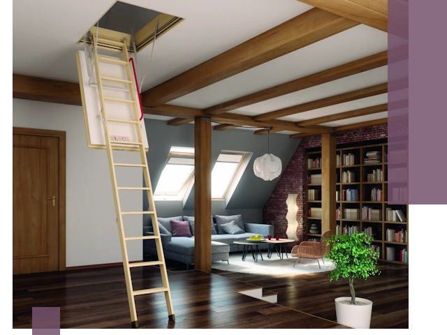 Чердачные лестницы под ключ в Рязани: изготовление и монтаж