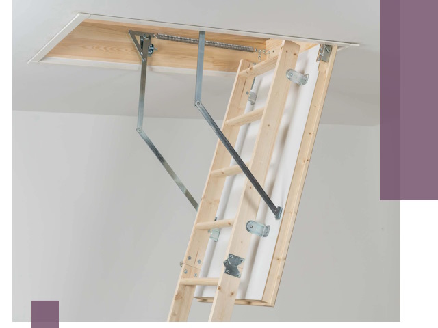 Установка чердачной лестницы под ключ в Рязани