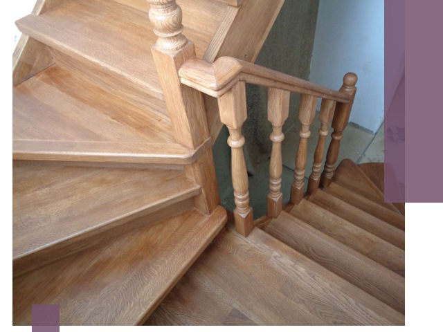 Дубовые лестницы под ключ в Рязани: изготовление и монтаж