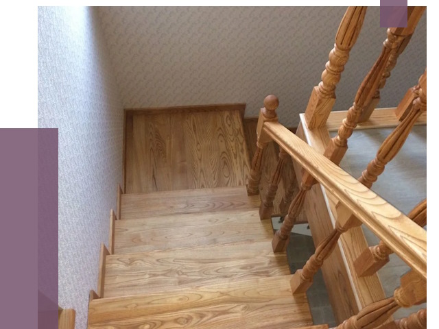 Сосновые лестницы в Рязани под ключ от 8112 руб.  | ПРОЛЁТ-Рзн