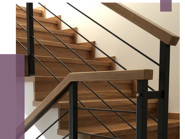 Обшивка металлической лестницы деревом в Рязани от 4364 руб.