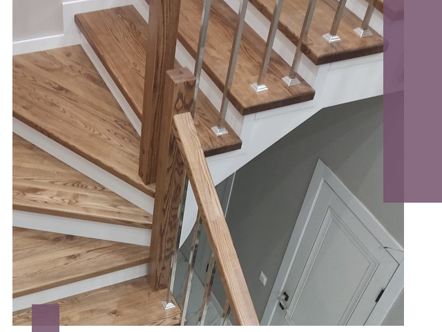 Обшивка металлических лестниц под ключ в Рязани