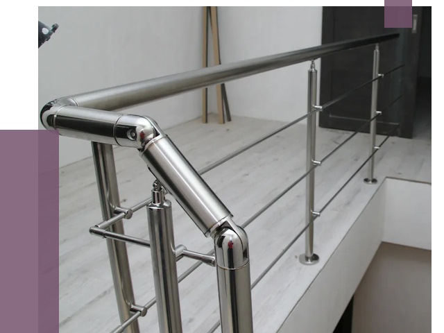 Перила из нержавеющей стали в Рязани от 9036 руб. под ключ | ПРОЛЁТ-Рзн