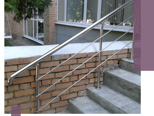 Перила из нержавеющей стали высокого качества в Рязани