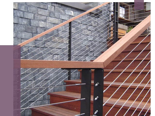 Тросовые перила под ключ в Рязани от 7804 руб. 