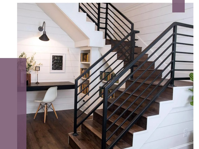 Перила для лестницы в доме в Рязани от 7444 руб. — ПРОЛЁТ-Рзн