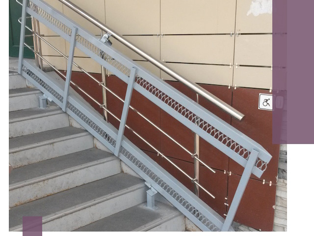 Изготовление откидных пандусов под ключ в Рязани