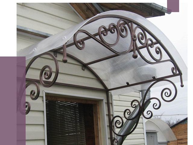 Изготовление козырьков в Рязани от 7393 руб. — заказать | ПРОЛЁТ-Рзн