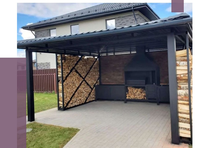 Навесы для барбекю в Рязани от 12784 руб. под ключ | ПРОЛЁТ-Рзн