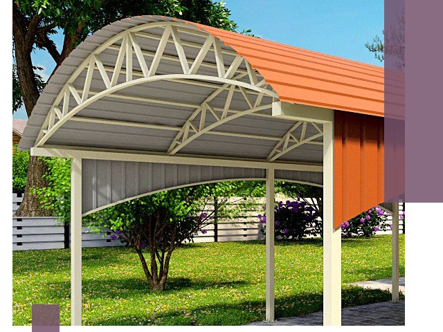 Навесы из профнастила под ключ в Рязани — установка и монтаж