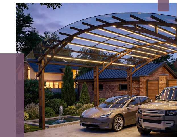 Металлические навесы в Рязани от 12732 руб. под ключ — ПРОЛЁТ-Рзн