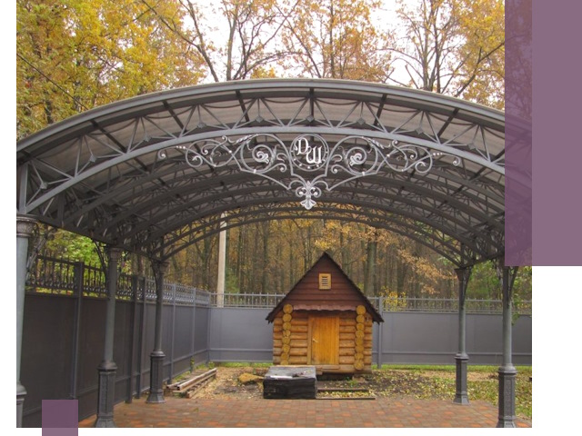 Кованые навесы премиум-класса под заказ в Рязани