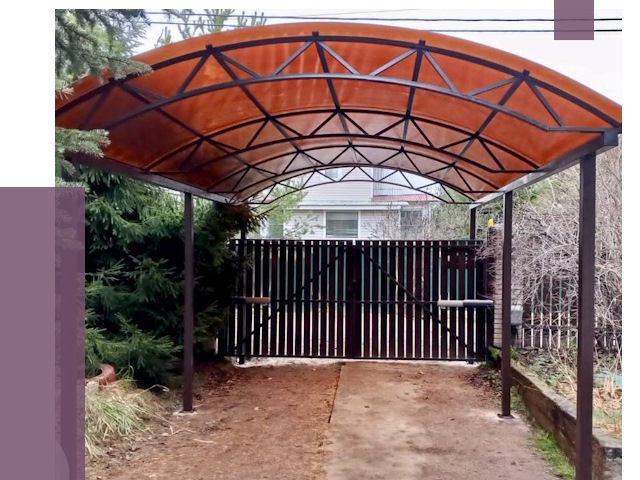 Арочные навесы в Рязани от 12784 руб. — изготовление и монтаж | ПРОЛЁТ-Рзн