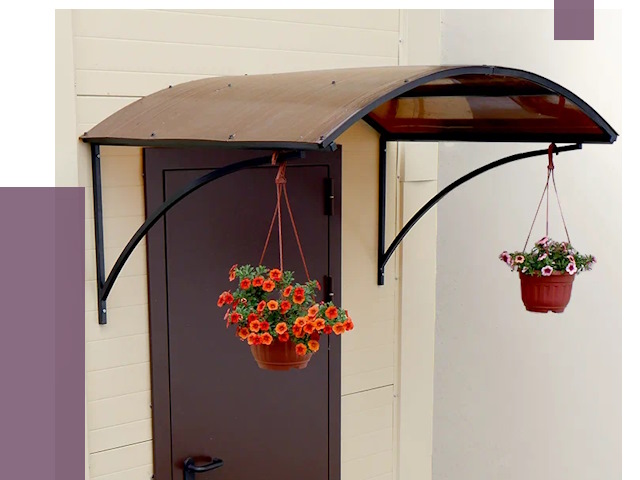 Козырьки над входом в Рязани от 14889 руб.  | ПРОЛЁТ-Рзн