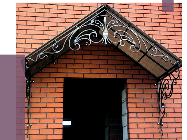 Металлические козырьки в Рязани от 10730 руб. 