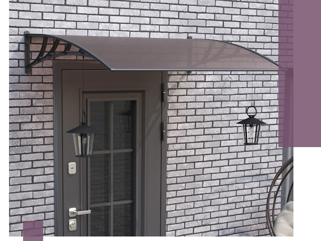 Недорогие козырьки и навесы под ключ в Рязани