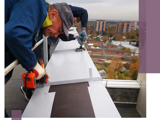 Монтаж парапетов в Рязани — установка прочных металлических ограждений