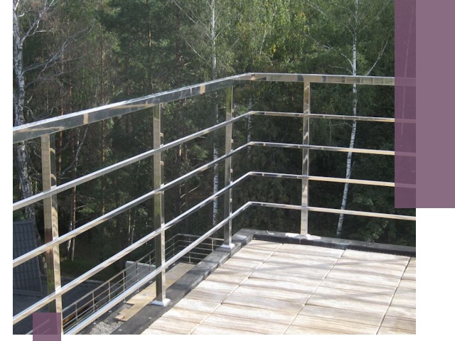 Парапеты из нержавеющей стали в Рязани — изготовление и монтаж