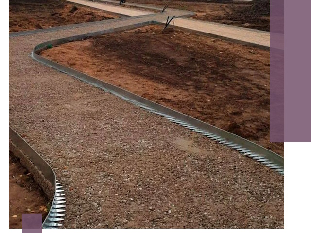 Металлические бордюры под ключ в Рязани — изготовление и монтаж