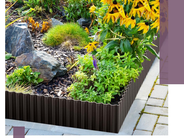 Металлические бордюры для клумб в Рязани — производство и монтаж