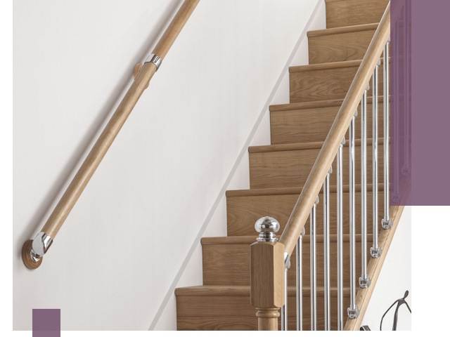 Пристенные поручни из стали и нержавейки под монтаж в Рязани